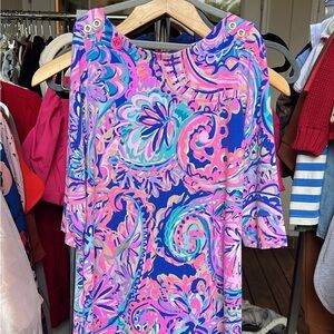 Vibrant Paisley Print Dress